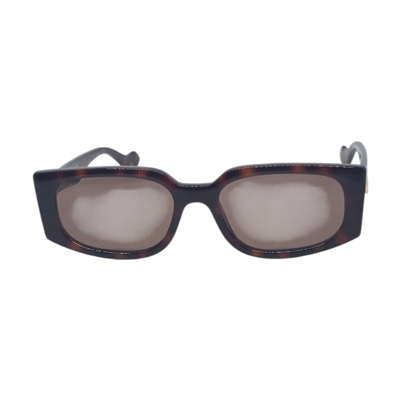 Gucci Brown Sunglasses with Gold Accents - Picture 6 of 6